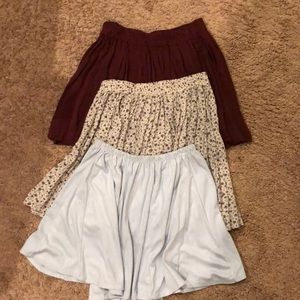 3 brandy melville skirts